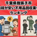 我孫子市　値段が安い不用品回収業者ランキング